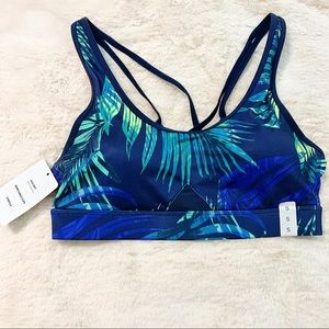 {Champion C9} Blue Tropical Cross-Back Sports Bra